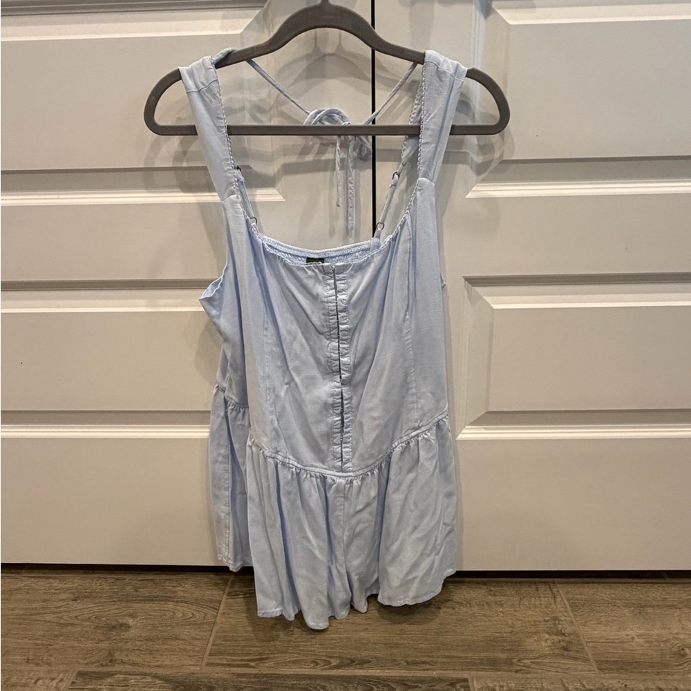 Wild Fable Light Blue Sleeveless Blouse